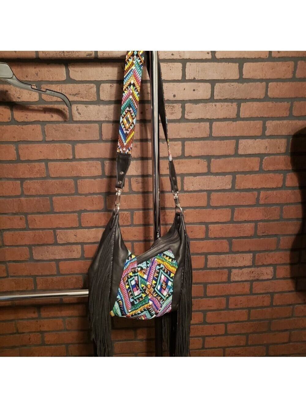 Custom Hand Beaded Fringe Hobo - Picture 3 of 16